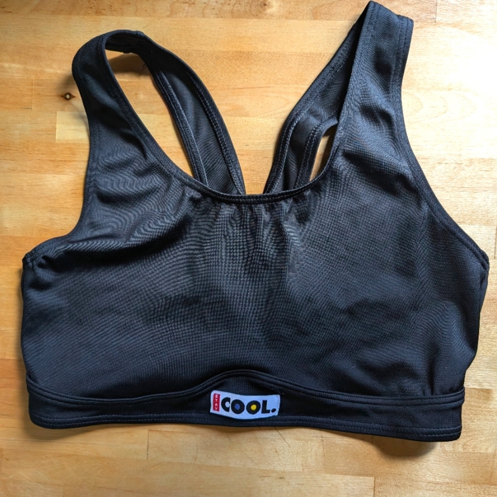 Abecita Sweden Sports Bra Stay Cool - L - 80 - Black  - Scandinavian - EUC